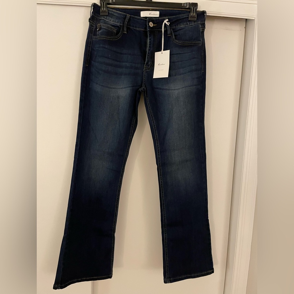 KanCan Women's Boot Cut Jeans - Dark Blue